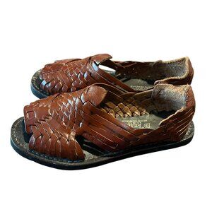 DSanty Handmade Mexican Leather Huarache Sandals  Womens Size 9 Fisherman